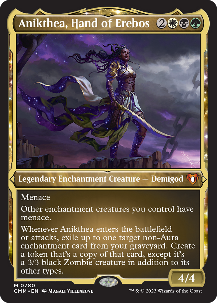 Anikthea, Hand of Erebos (Display Commander) (Foil Etched) [Commander Masters] | Gear Gaming Bentonville