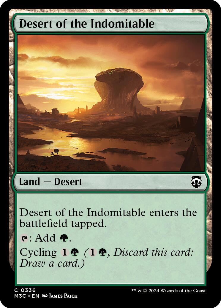 Desert of the Indomitable [Modern Horizons 3 Commander] | Gear Gaming Bentonville