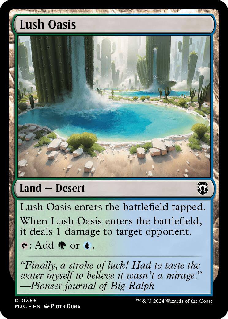 Lush Oasis [Modern Horizons 3 Commander] | Gear Gaming Bentonville