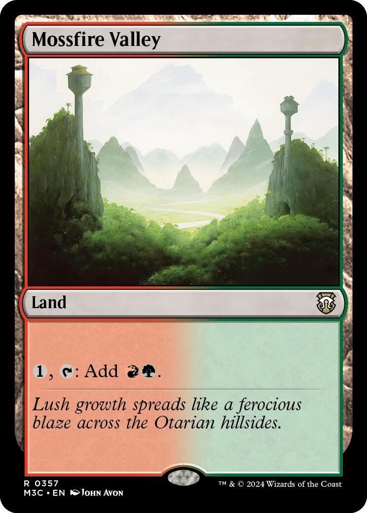 Mossfire Valley [Modern Horizons 3 Commander] | Gear Gaming Bentonville