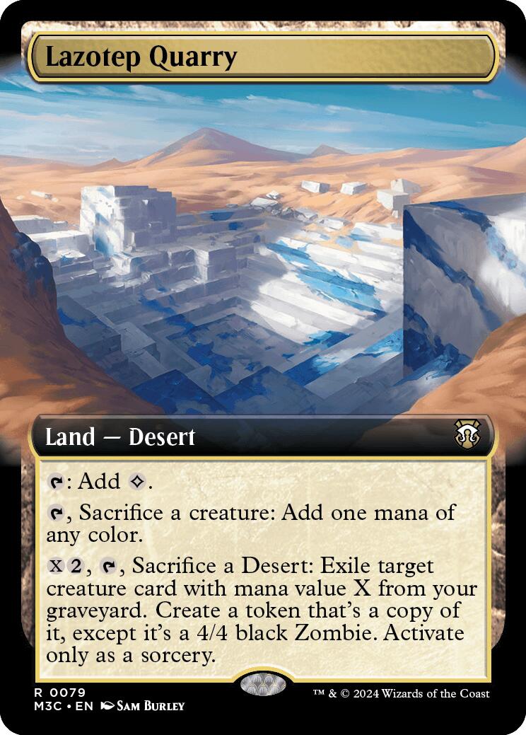 Lazotep Quarry (Extended Art) (Ripple Foil) [Modern Horizons 3 Commander] | Gear Gaming Bentonville