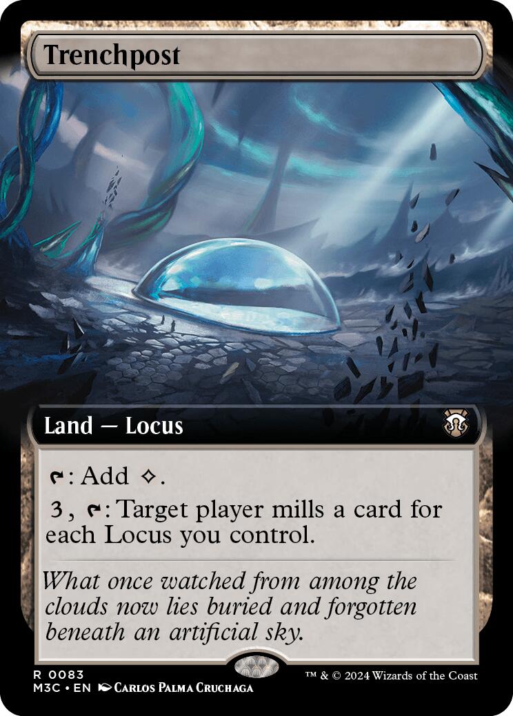 Trenchpost (Extended Art) (Ripple Foil) [Modern Horizons 3 Commander] | Gear Gaming Bentonville