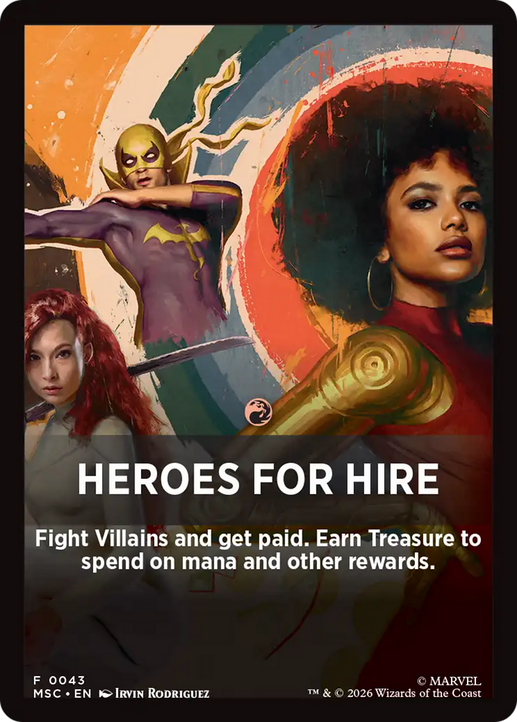 Heroes For Hire Theme Card [Marvel Super Heroes Commander] | Gear Gaming Bentonville