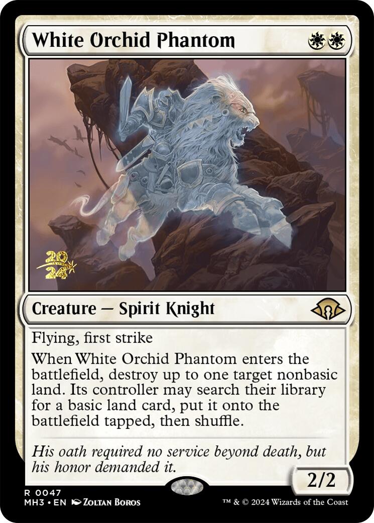 White Orchid Phantom [Modern Horizons 3 Prerelease Promos] | Gear Gaming Bentonville