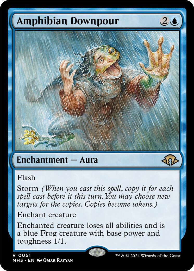 Amphibian Downpour [Modern Horizons 3 Prerelease Promos] | Gear Gaming Bentonville