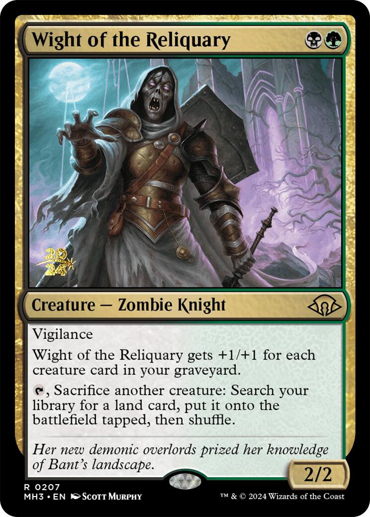 Wight of the Reliquary [Modern Horizons 3 Prerelease Promos] | Gear Gaming Bentonville