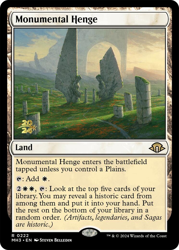 Monumental Henge [Modern Horizons 3 Prerelease Promos] | Gear Gaming Bentonville