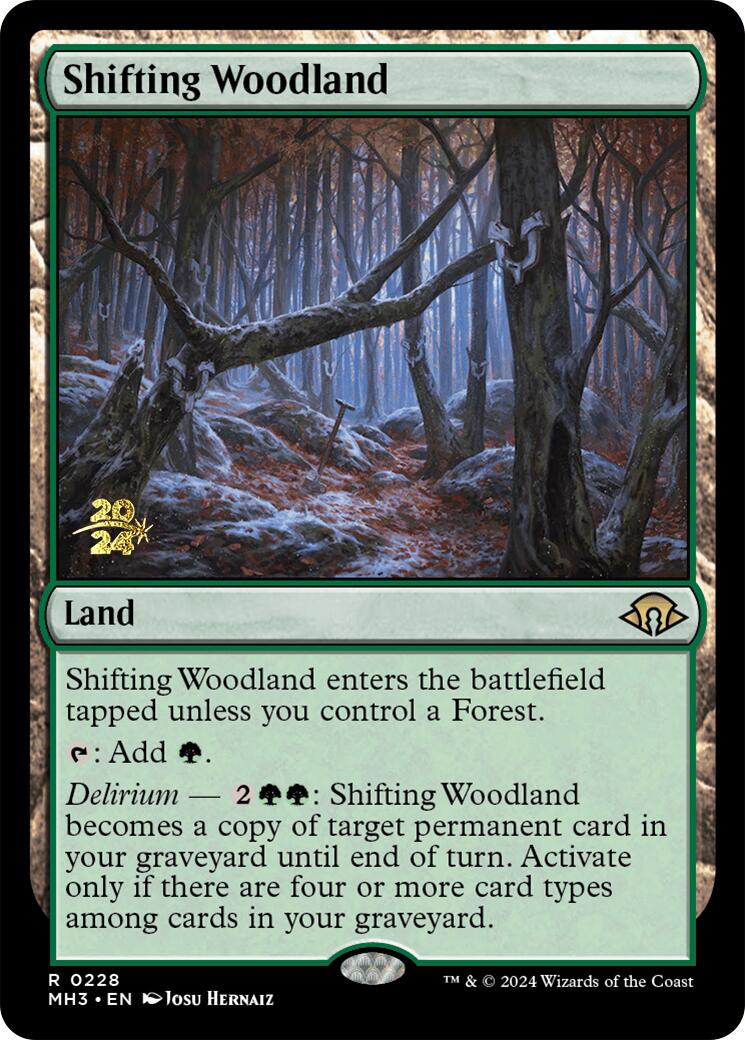 Shifting Woodland [Modern Horizons 3 Prerelease Promos] | Gear Gaming Bentonville