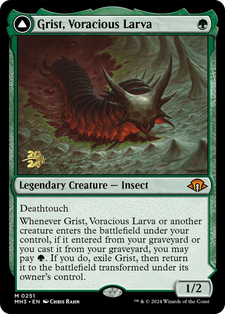 Grist, Voracious Larva [Modern Horizons 3 Prerelease Promos] | Gear Gaming Bentonville