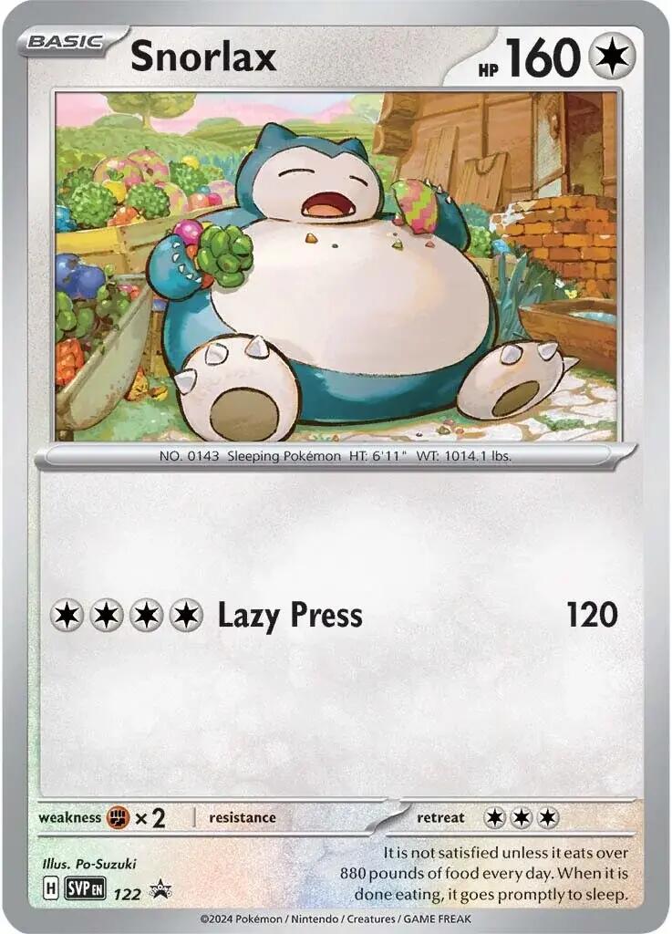 Snorlax (122) [Scarlet & Violet: Black Star Promos] | Gear Gaming Bentonville