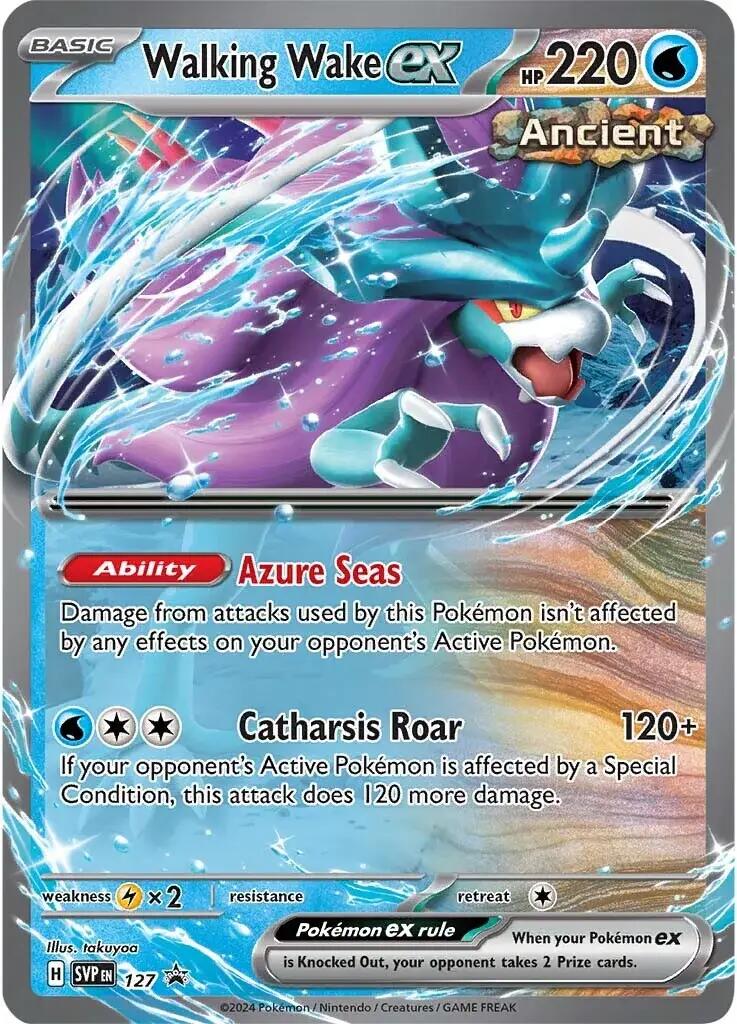 Walking Wake ex (127) [Scarlet & Violet: Black Star Promos] | Gear Gaming Bentonville