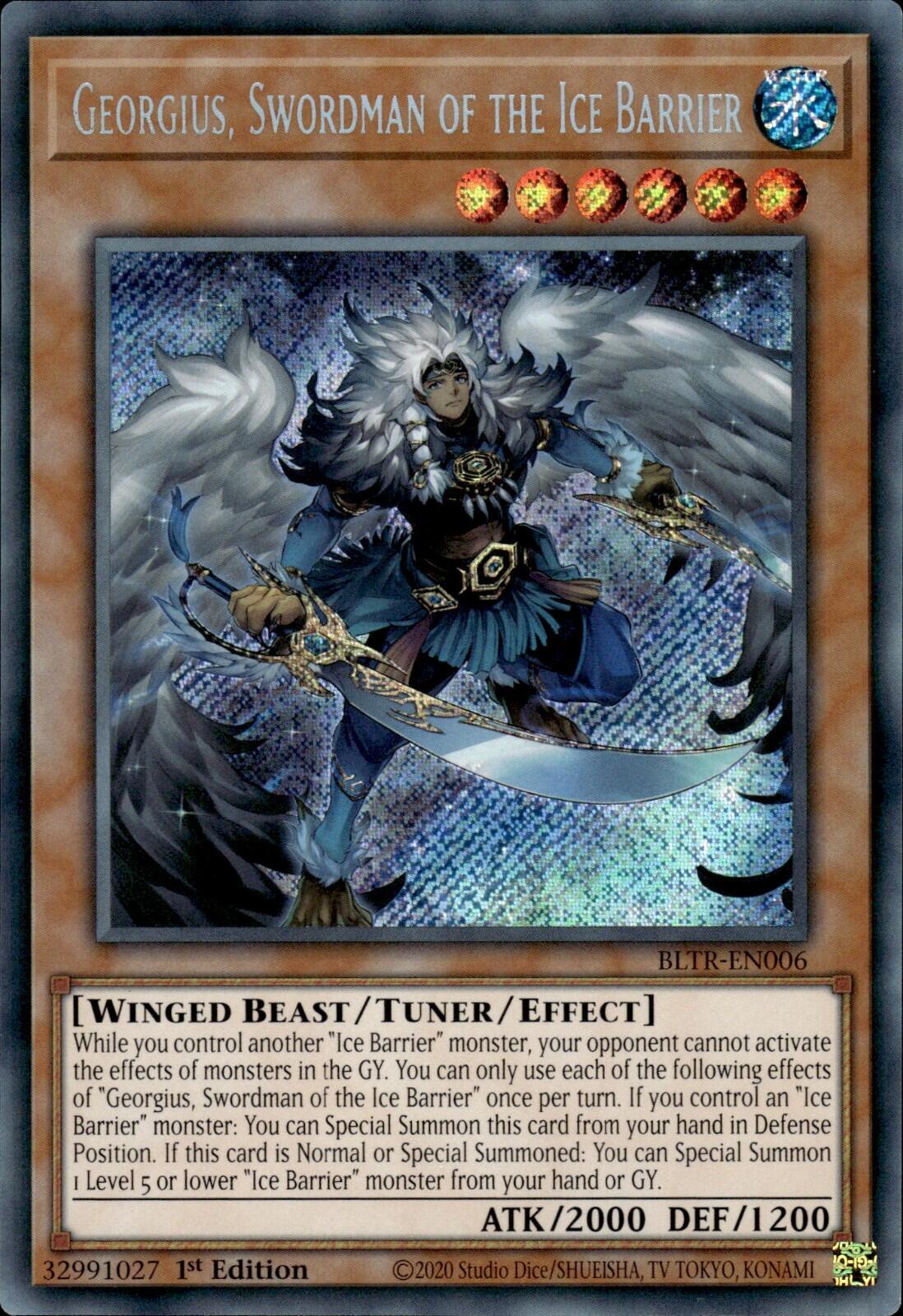 Georgius, Swordman of the Ice Barrier [BLTR-EN006] Secret Rare | Gear Gaming Bentonville