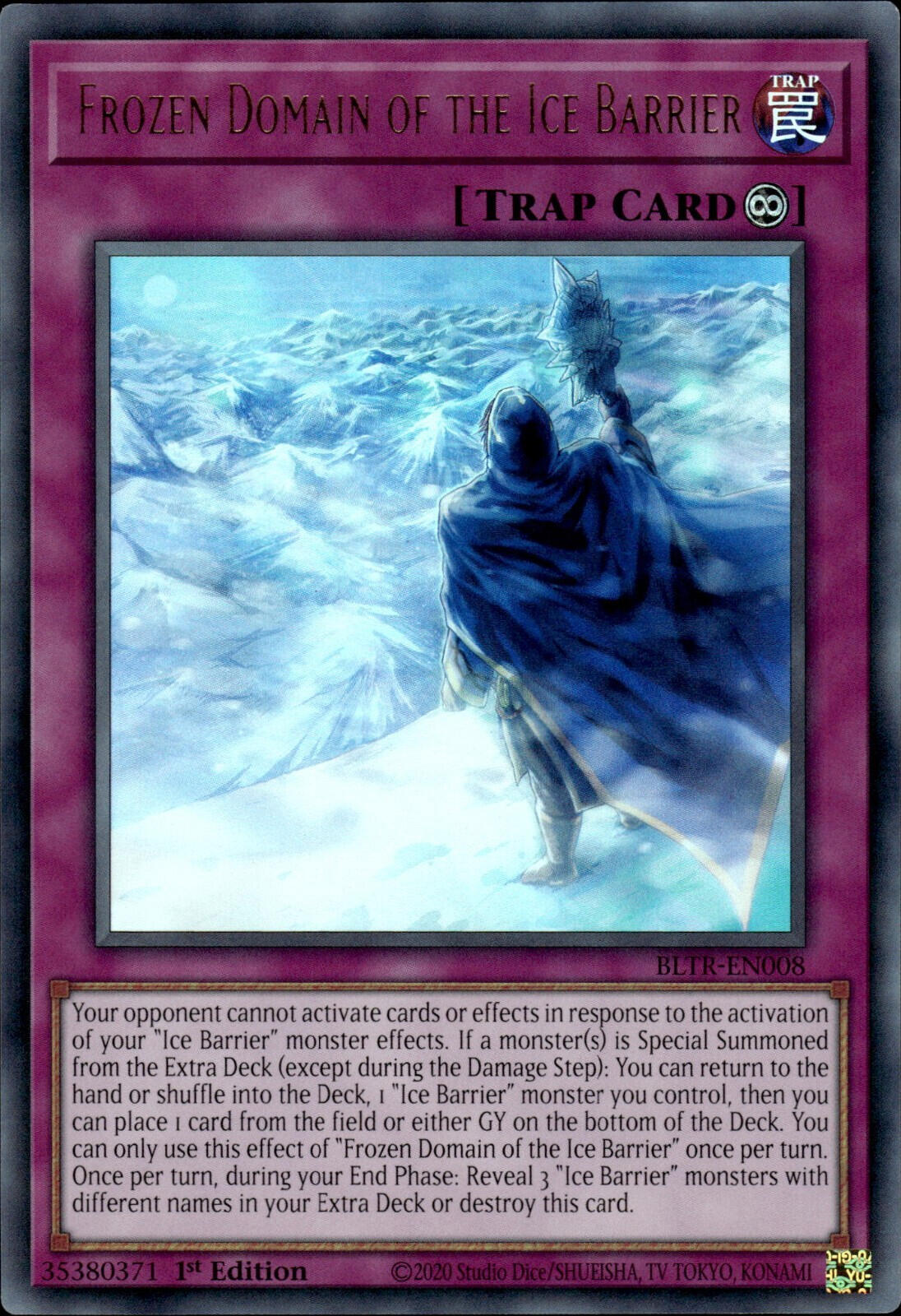 Frozen Domain of the Ice Barrier [BLTR-EN008] Ultra Rare | Gear Gaming Bentonville