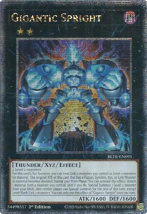 Gigantic Spright (Quarter Century Secret Rare) [BLTR-EN091] Quarter Century Secret Rare | Gear Gaming Bentonville