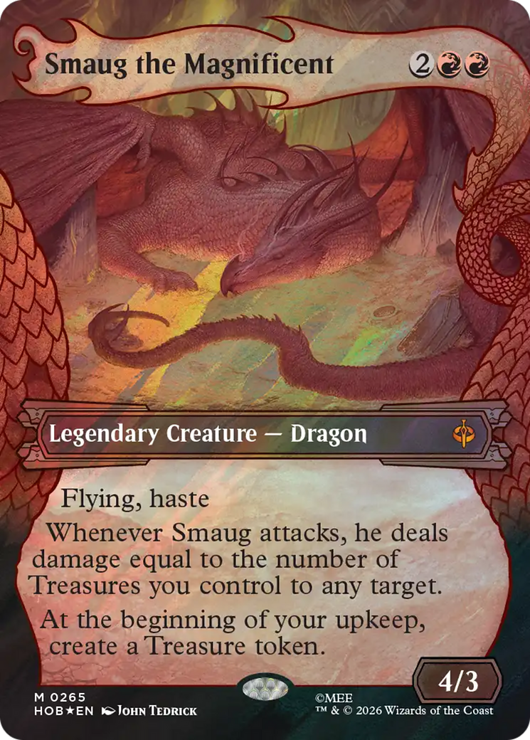Smaug the Magnificent (Showcase) (Surge Foil) [The Hobbit] | Gear Gaming Bentonville