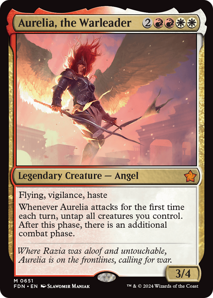 Aurelia, the Warleader [Foundations] | Gear Gaming Bentonville