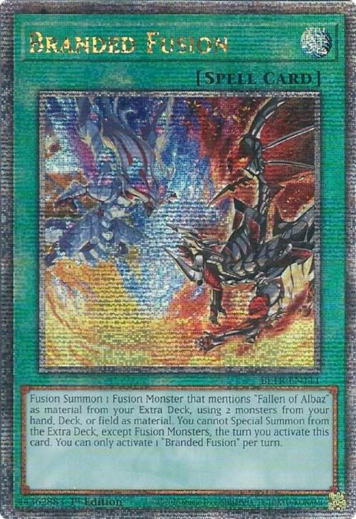 Branded Fusion (Quarter Century Secret Rare) [BLTR-EN111] Quarter Century Secret Rare | Gear Gaming Bentonville