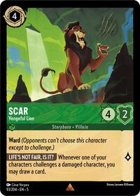 Scar - Vengeful Lion (93/204) [Shimmering Skies] | Gear Gaming Bentonville