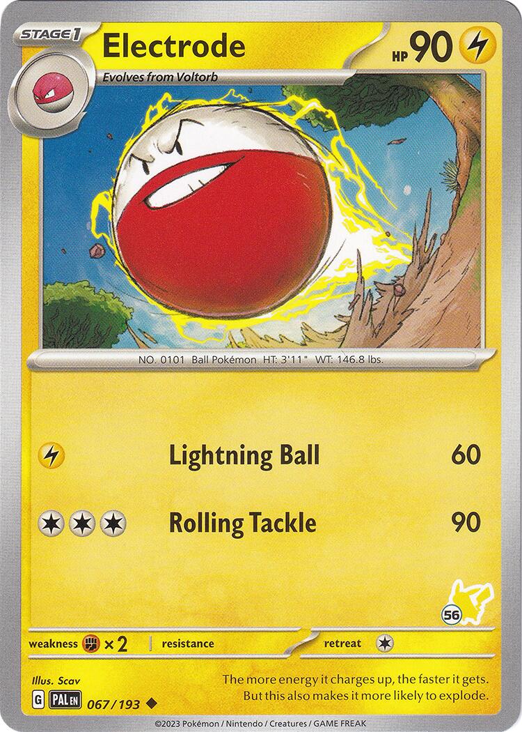 Electrode (067/193) (Pikachu Stamp #56) [Battle Academy 2024] | Gear Gaming Bentonville