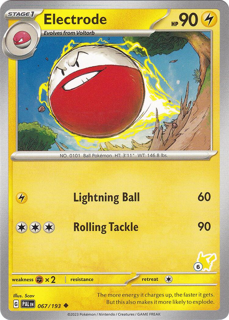 Electrode (067/193) (Pikachu Stamp #6) [Battle Academy 2024] | Gear Gaming Bentonville