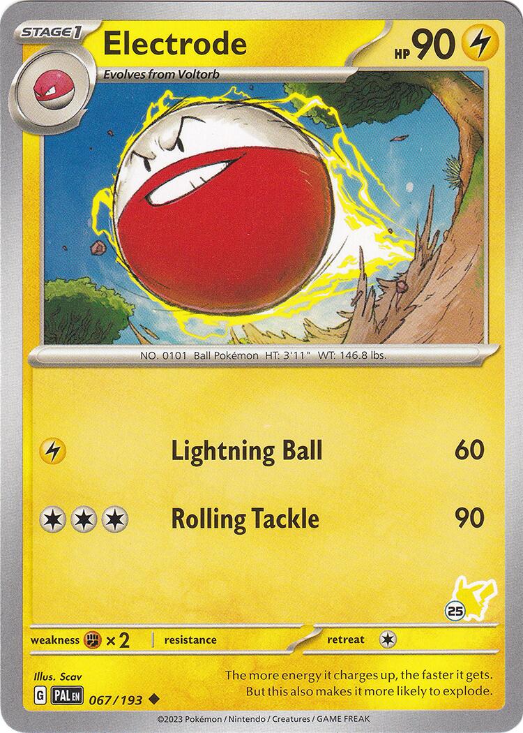 Electrode (067/193) (Pikachu Stamp #25) [Battle Academy 2024] | Gear Gaming Bentonville