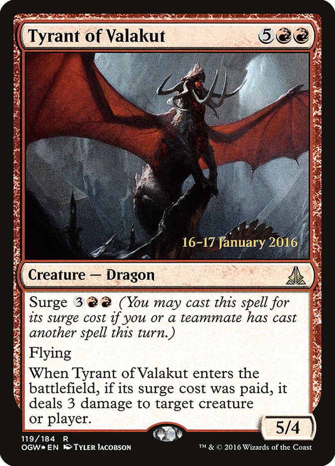 Tyrant of Valakut [Oath of the Gatewatch Prerelease Promos] | Gear Gaming Bentonville