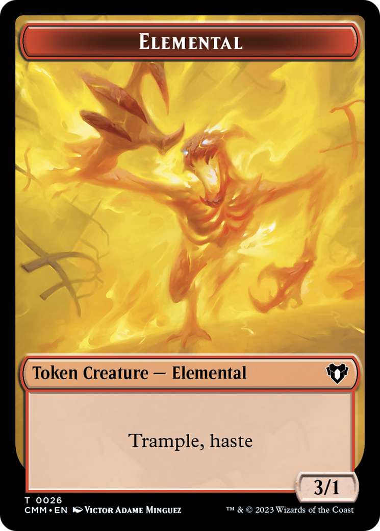 Elemental Token (26) [Commander Masters Tokens] | Gear Gaming Bentonville