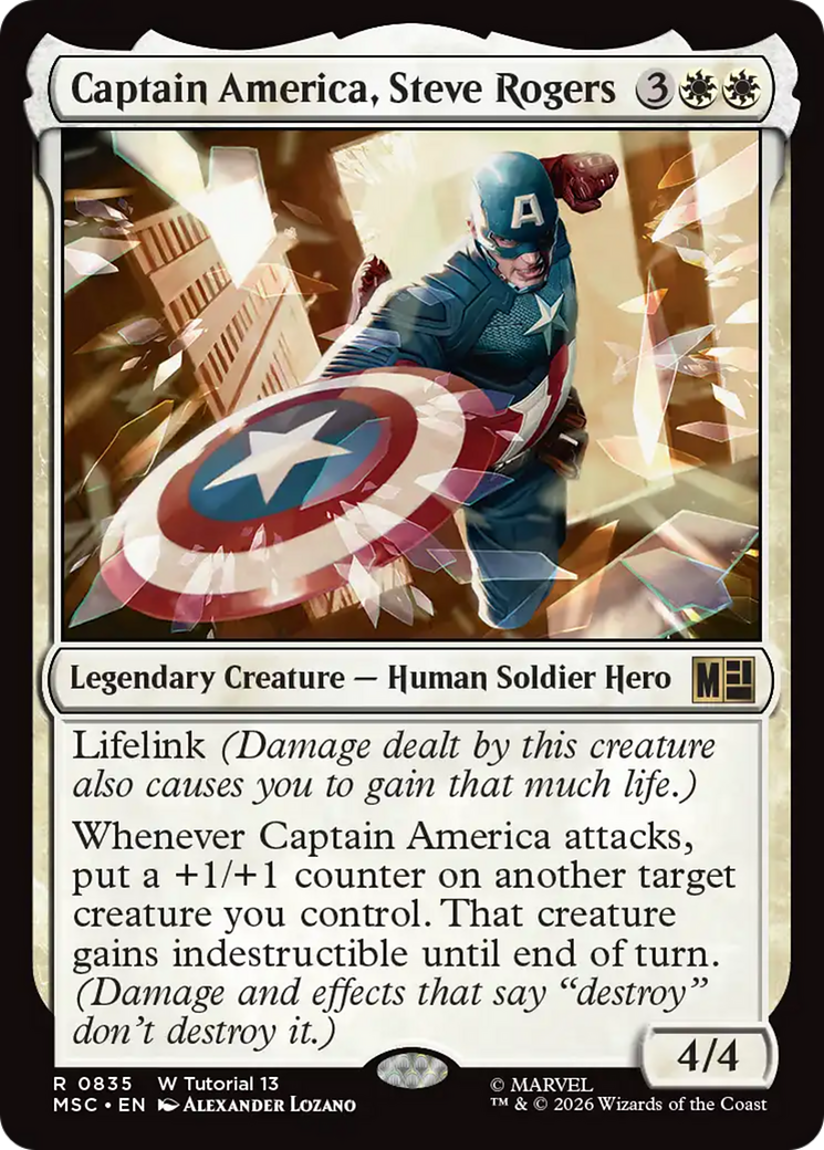 Captain America, Steve Rogers [Marvel Super Heroes Commander] | Gear Gaming Bentonville