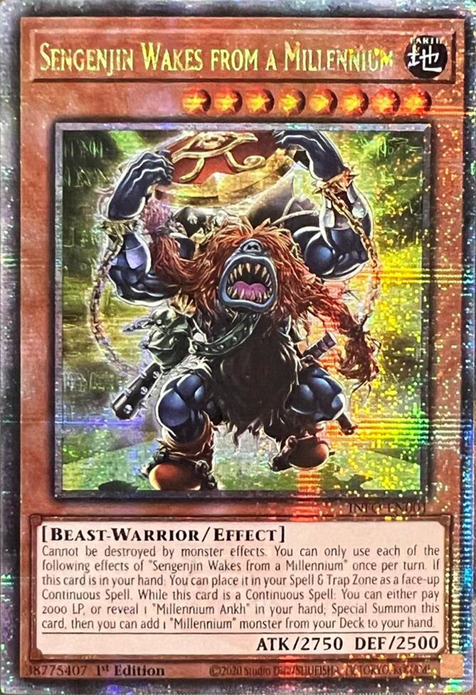 Sengenjin Wakes from a Millennium (Quarter Century Secret Rare) [INFO-EN001] Quarter Century Secret Rare | Gear Gaming Bentonville