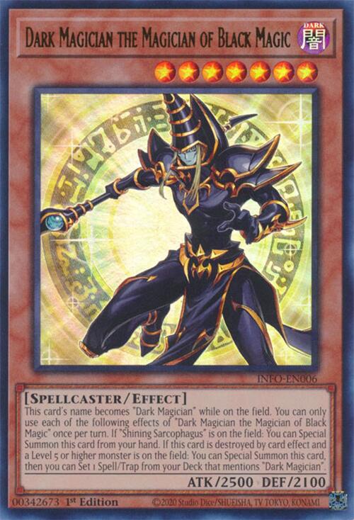 Dark Magician the Magician of Black Magic [INFO-EN006] Ultra Rare | Gear Gaming Bentonville