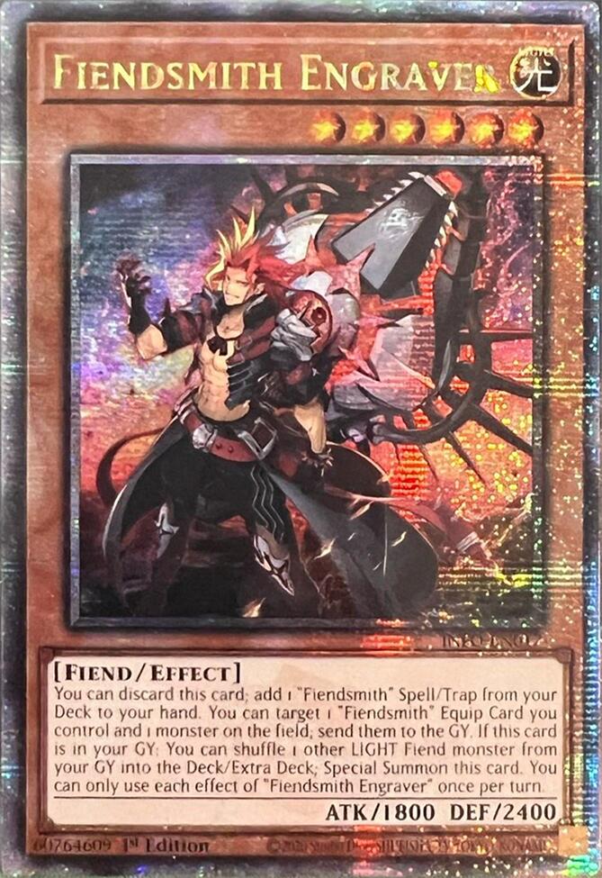 Fiendsmith Engraver (Quarter Century Secret Rare) [INFO-EN017] Quarter Century Secret Rare | Gear Gaming Bentonville