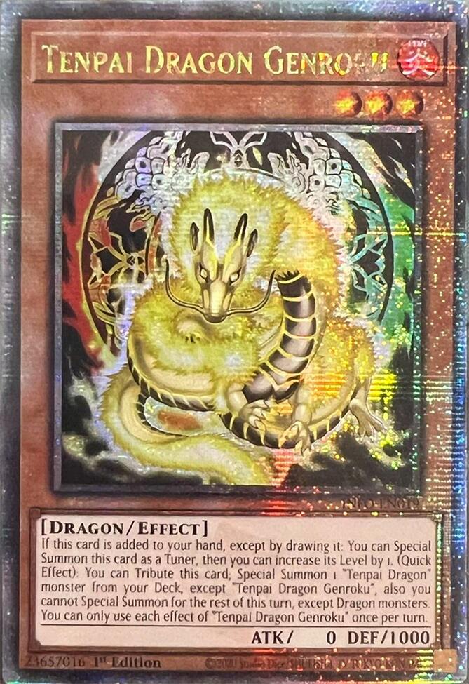 Tenpai Dragon Genroku (Quarter Century Secret Rare) [INFO-EN019] Quarter Century Secret Rare | Gear Gaming Bentonville