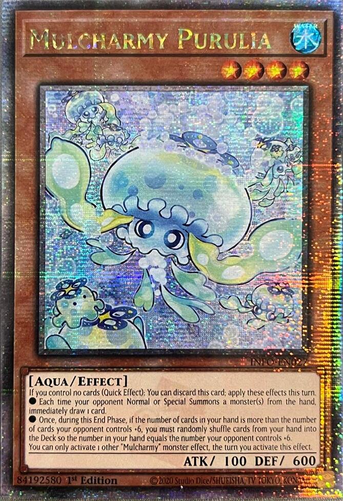 Mulcharmy Purulia (Quarter Century Secret Rare) [INFO-EN027] Quarter Century Secret Rare | Gear Gaming Bentonville