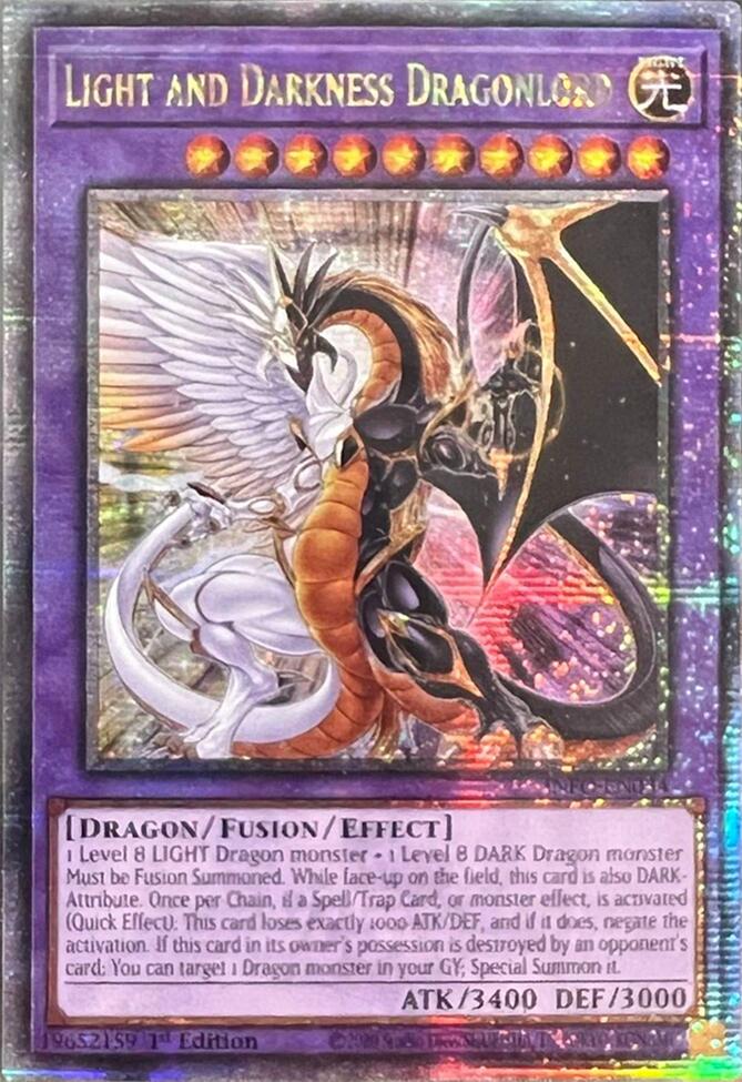 Light and Darkness Dragonlord (Quarter Century Secret Rare) [INFO-EN034] Quarter Century Secret Rare | Gear Gaming Bentonville