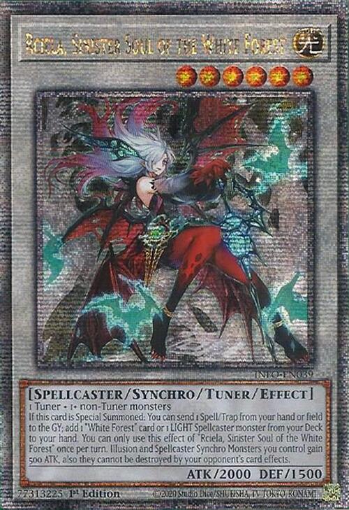 Rciela, Sinister Soul of the White Forest (Quarter Century Secret Rare) [INFO-EN039] Quarter Century Secret Rare | Gear Gaming Bentonville