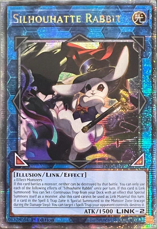 Silhouhatte Rabbit (Quarter Century Secret Rare) [INFO-EN052] Quarter Century Secret Rare | Gear Gaming Bentonville