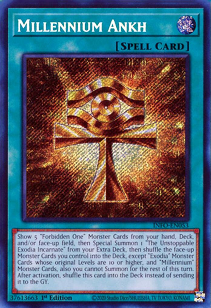 Millennium Ankh [INFO-EN053] Secret Rare | Gear Gaming Bentonville