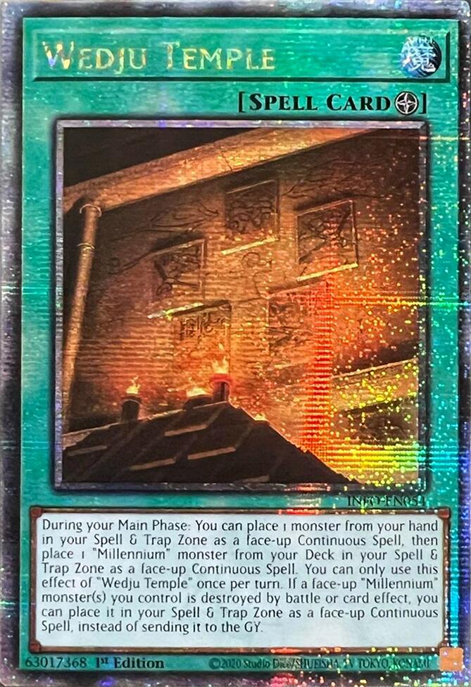 Wedju Temple (Quarter Century Secret Rare) [INFO-EN054] Quarter Century Secret Rare | Gear Gaming Bentonville