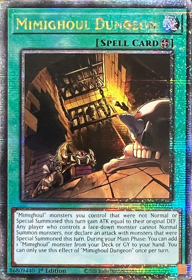 Mimighoul Dungeon (Quarter Century Secret Rare) [INFO-EN094] Quarter Century Secret Rare | Gear Gaming Bentonville