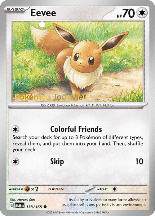 Eevee (133/165) (PokePost Promo) [Scarlet & Violet: 151] | Gear Gaming Bentonville