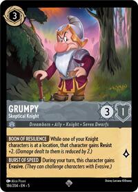 Grumpy - Skeptical Knight (186/204) [Shimmering Skies] | Gear Gaming Bentonville