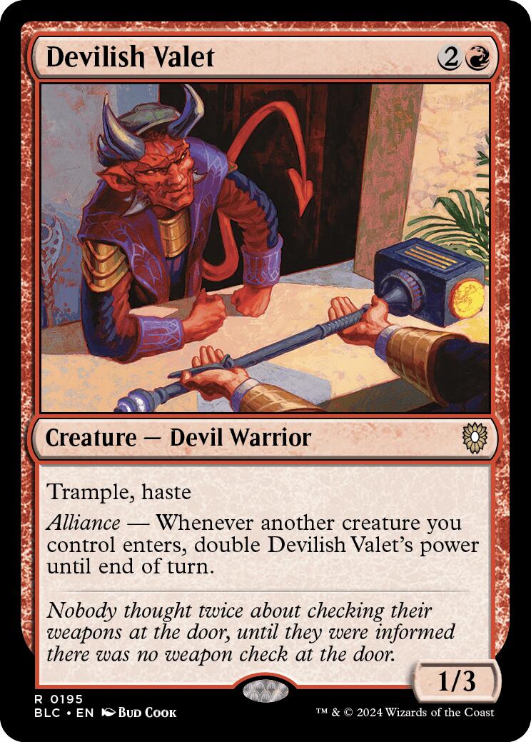 Devilish Valet [Bloomburrow Commander] | Gear Gaming Bentonville