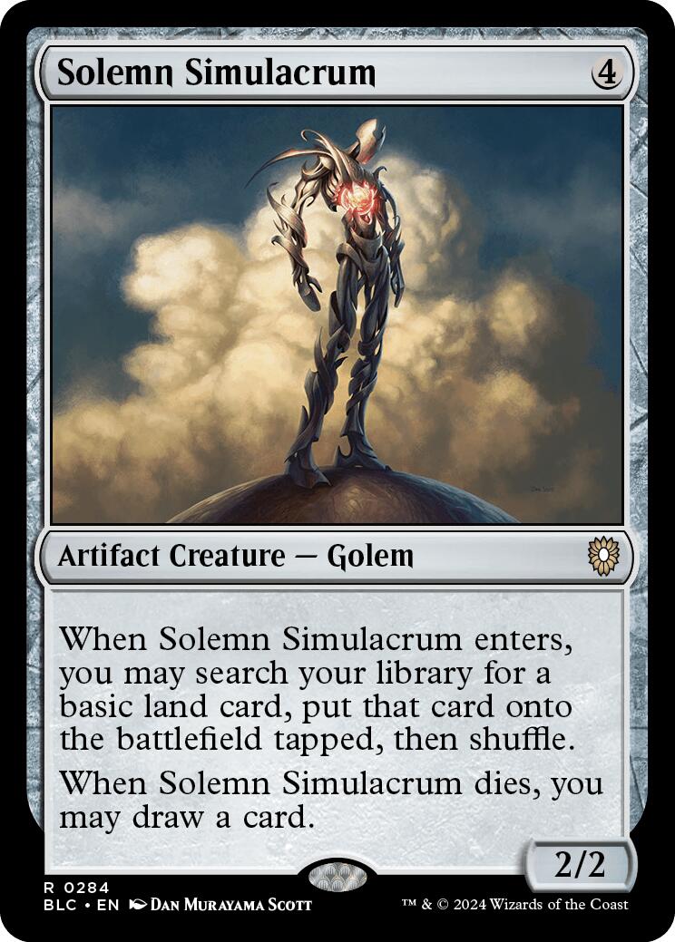 Solemn Simulacrum [Bloomburrow Commander] | Gear Gaming Bentonville