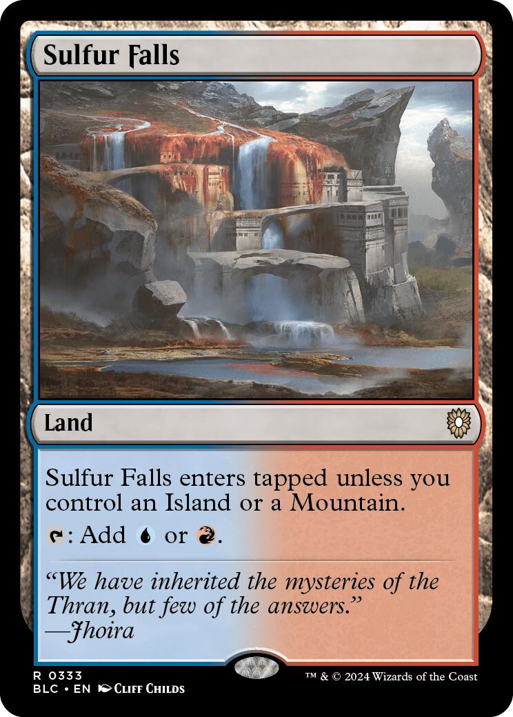 Sulfur Falls [Bloomburrow Commander] | Gear Gaming Bentonville