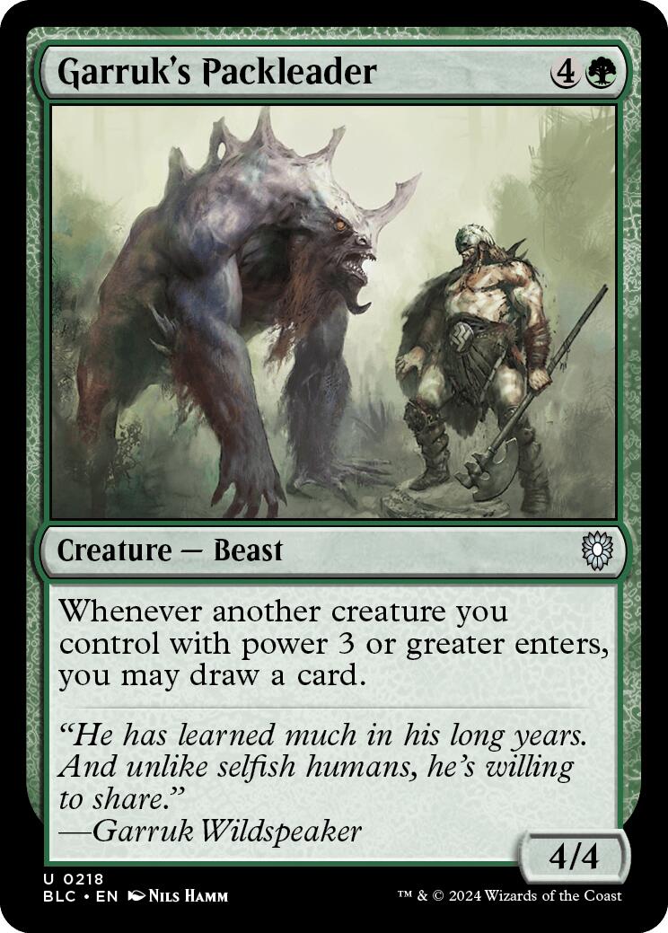 Garruk's Packleader [Bloomburrow Commander] | Gear Gaming Bentonville