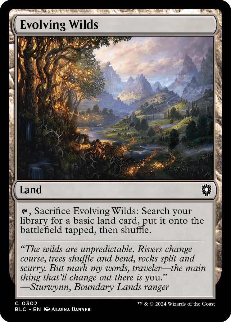 Evolving Wilds [Bloomburrow Commander] | Gear Gaming Bentonville