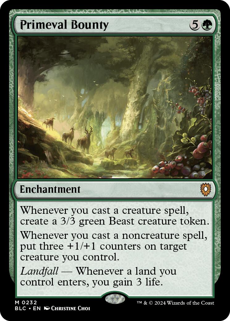 Primeval Bounty [Bloomburrow Commander] | Gear Gaming Bentonville
