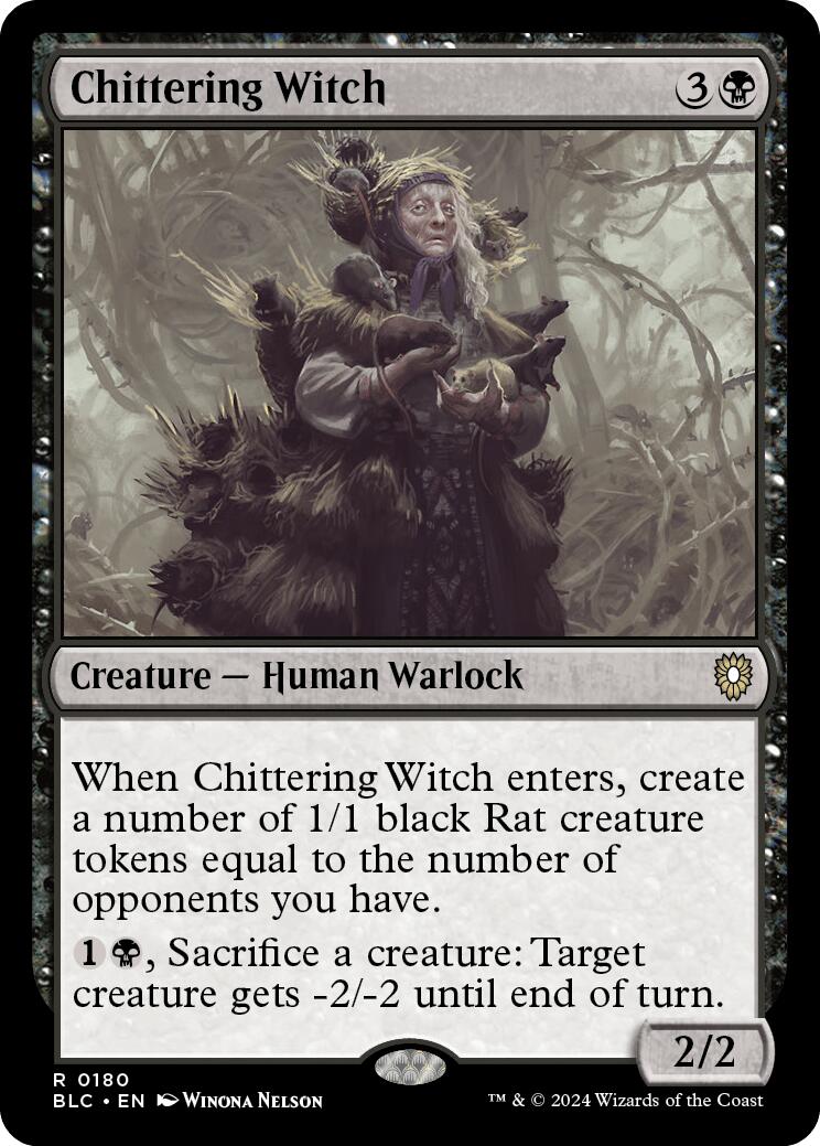 Chittering Witch [Bloomburrow Commander] | Gear Gaming Bentonville