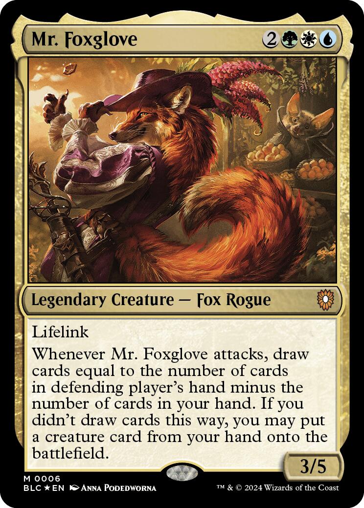 Mr. Foxglove [Bloomburrow Commander] | Gear Gaming Bentonville