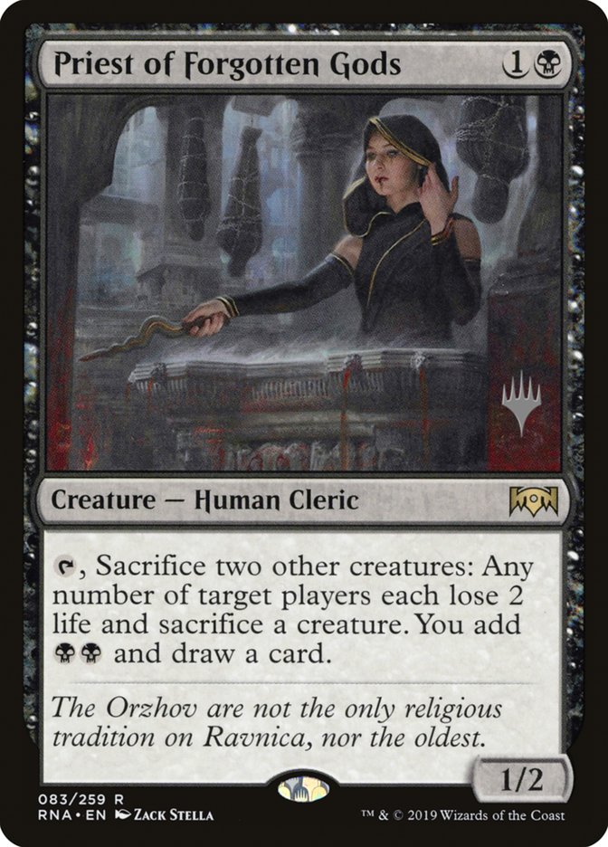 Priest of Forgotten Gods (Promo Pack) [Ravnica Allegiance Promos] | Gear Gaming Bentonville